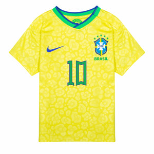 Nike Brazil Home Neymar Jr 10 Mini Kit 2022-2023 (Fan Style Printing)
