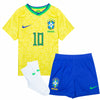 Minikit Nike Brasil Home Neymar Jr 10 2022-2023 (estampado estilo aficionado)
