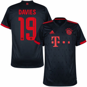 Adidas Bayern München 3. Davies 19 Trikot 2022-2023 (Offizielle Beflockung)