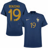 Nike Frankreich Dri-Fit ADV Match Home Benzema 19 Trikot 2022-2023 (Offizielle Beflockung)