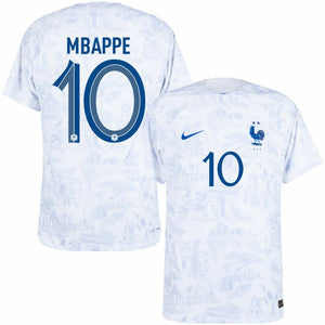 Nike Frankreich Dri-Fit ADV Match Away Mbappe 10 Trikot 2022-2023 (Offizielle Beflockung)