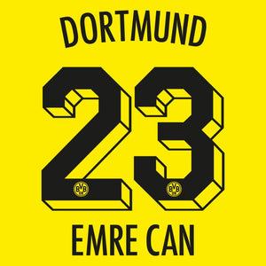 Borussia Dortmund Home Emre Can 23 (Offizielle Beflockung) - 2022-2023