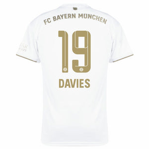 Adidas Bayern München Segunda Equipación Davies 19 Trikot 2022-2023 (Offizielle Beflockung)