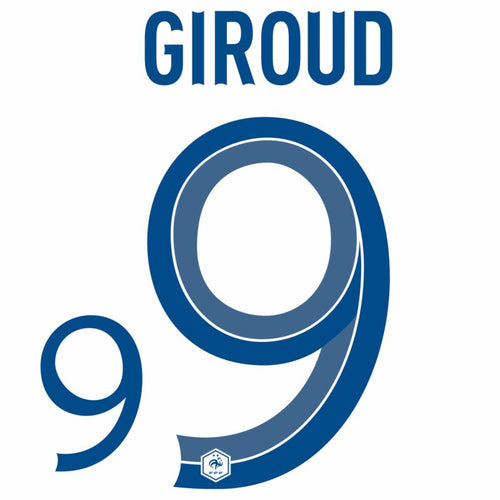Frankreich Visitante Giroud 9 (Offizielle Beflockung) - 2022-2023