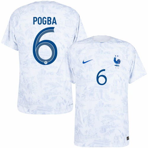Nike Frankreich Dri-Fit ADV Match Away Pogba 6 Trikot 2022-2023 (Offizielle Beflockung)