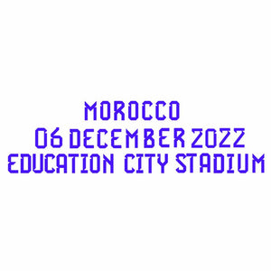 Official World Cup 2022 Matchday Transfer Morocco v Spain 06 December 2022 (Spain Away)