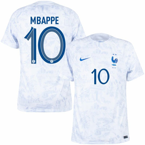 Nike Frankreich Away Mbappe 10 Trikot 2022-2023 (Offizielle Beflockung)