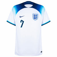 Nike England Home Grealish 7 Shirt 2022-2023 (Official Printing)