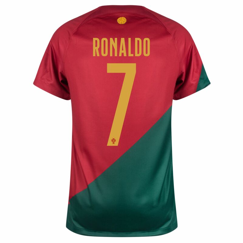 Nike Portugal Home Ronaldo 7 Shirt 2022-2023 (Official Printing ...