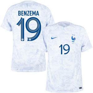 Nike Frankreich Away Benzema 19 Trikot 2022-2023 (Offizielle Beflockung)