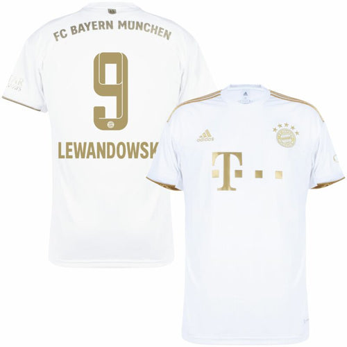Adidas Bayern München Away Lewandowski 9 Trikot 2022-2023 (Offizielle Beflockung)