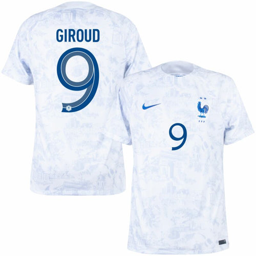 Nike Frankreich Away Giroud 9 Trikot 2022-2023 (Offizielle Beflockung)
