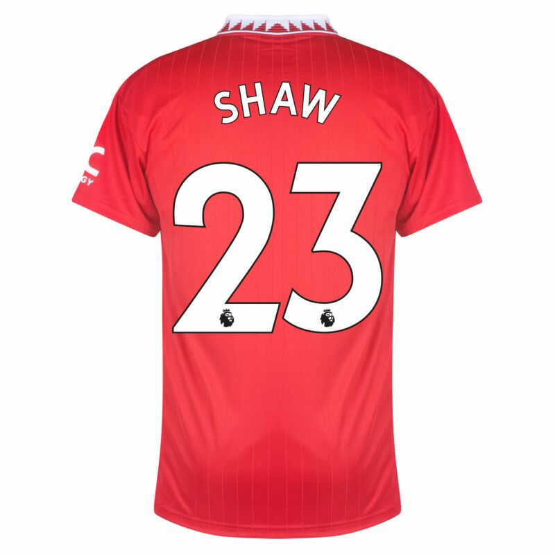 Adidas Manchester United Home Shaw 23 Trikot 2022-2023 (Premier League ...