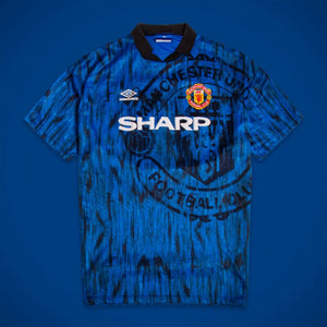 Camiseta visitante Umbro Manchester United 1992-1993 - Estado USADO (Regular) - Talla M