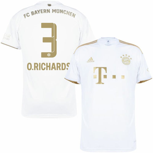 Adidas Bayern München Away O.Richards 3 Trikot 2022-2023 (Offizielle Beflockung)