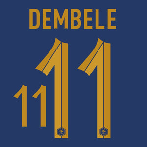 Frankreich Home Dembele 11 (Offizielle Beflockung) - 2022-2023