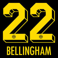 Borussia Dortmund Away Bellingham 22 (Offizielle Beflockung) - 2022-2023
