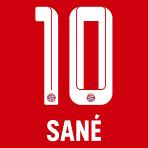 Sané 10 (Offizielle Beflockung) - 21-23 Bayern München Home