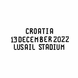 Official World Cup 2022 Matchday Transfer Argentina v Croatia 13 December 2022 (Argentina Home)