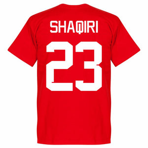 Switzerland Team Shaqiri 23 T-Shirt - Red