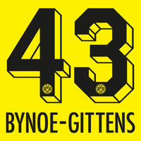 Borussia Dortmund Home Bynoe-Gittens 43 (Offizielle Beflockung) - 2022-2023
