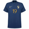 Nike Frankreich Dri-Fit ADV Match Home Benzema 19 Trikot 2022-2023 (Offizielle Beflockung)