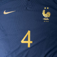 Nike Frankreich Dri-Fit ADV Match Home Varane 4 Trikot 2022-2023 (Offizielle Beflockung)