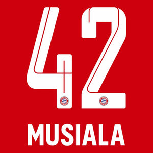 Musiala 42 (Offizielle Beflockung) - 21-23 Bayern München Home