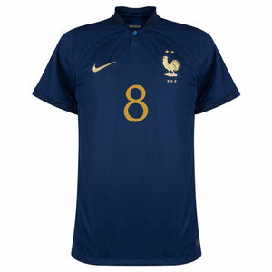 Nike Frankreich Home Tchouameni 8 Trikot 2022-2023 (Offizielle Beflockung)