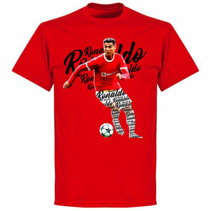 Ronaldo Script T-shirt - Red