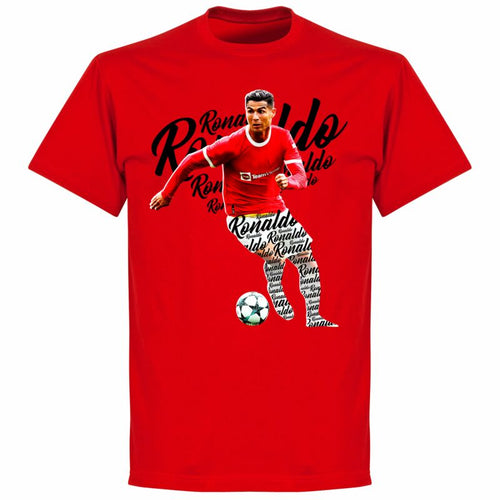 Camiseta Ronaldo Script - Roja