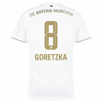 Adidas Bayern München Away Goretzka 8 Trikot 2022-2023 (Offizielle Beflockung)