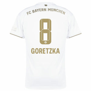 Adidas Bayern München Away Goretzka 8 Trikot 2022-2023 (Offizielle Beflockung)