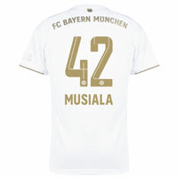 Adidas Bayern München Away Musiala 42 Trikot 2022-2023 (Offizielle Beflockung)