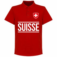 Switzerland Team Polo Shirt - Red