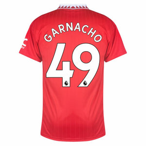 Adidas Manchester United Home Garnacho 49 Trikot 2022-2023 (Premier League)