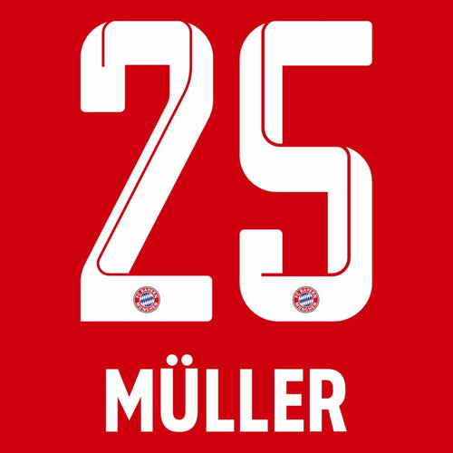 Müller 25 (Official Printing) - 21-22 Bayern Munich Home