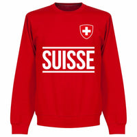 Sudadera infantil de la selección de Suiza en color rojo