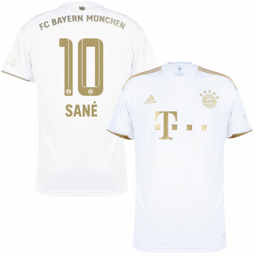 Adidas Bayern München Away Sané 10 Trikot 2022-2023 (Offizielle Beflockung)