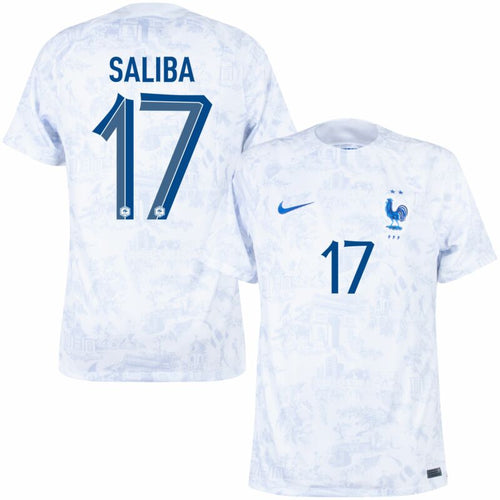Nike Frankreich Away Saliba 17 Trikot 2022-2023 (Offizielle Beflockung)