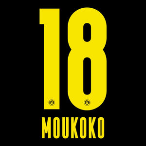 Moukoko 18 (Official Printing) - 21-22 Borussia Dortmund Away