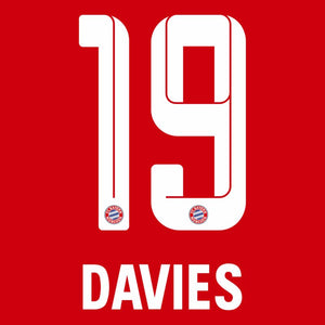 Davies 19 (Offizielle Beflockung) - 21-23 Bayern München Home