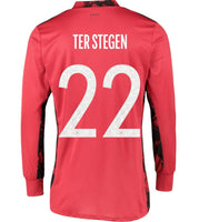 Germany Goalkeeper Shirt with Ter Stegen 22 printing