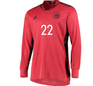 Germany Goalkeeper Shirt with Ter Stegen 22 printing