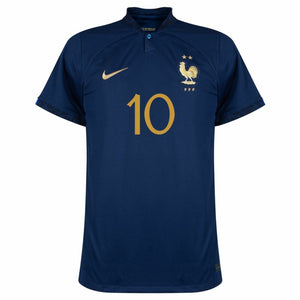 Nike Frankreich Home Mbappe 10 Trikot 2022-2023 (Offizielle Beflockung)