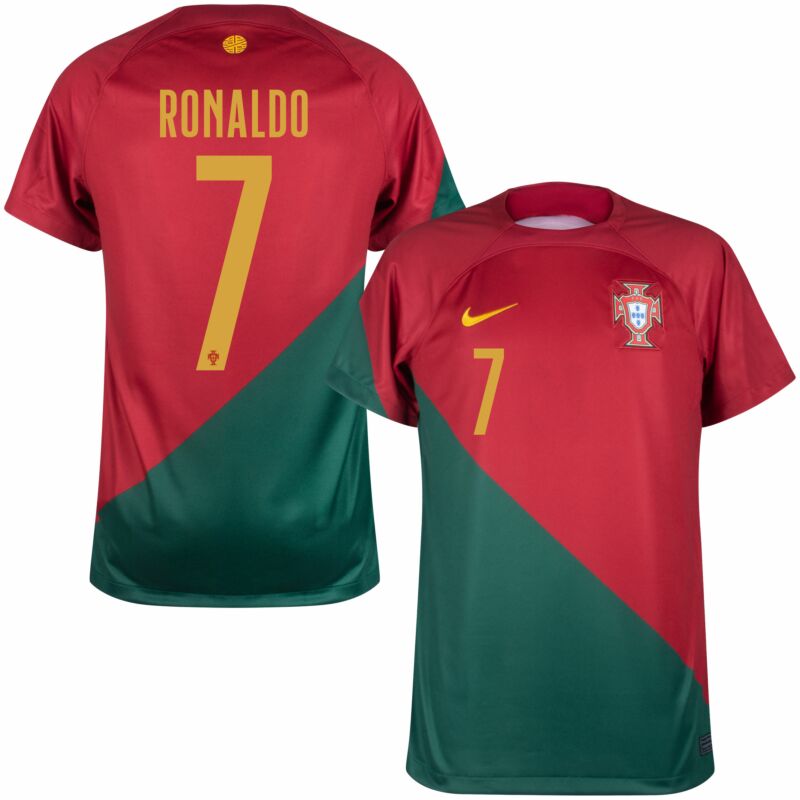 Nike Portugal Home Ronaldo 7 Shirt 2022-2023 (Official Printing ...