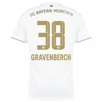 Adidas Bayern München Away Gravenberch 38 Trikot 2022-2023 (Offizielle Beflockung)
