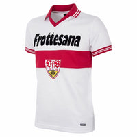 Copa VFB Stuttgart Home Hoeness 9 Retro Shirt 1977-1978 (Retro Flock Printing)