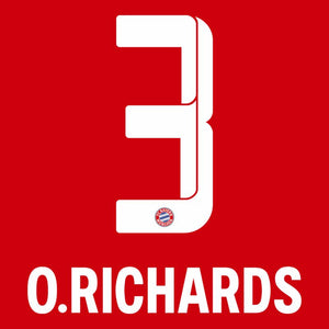 O.Richards 3 (Offizielle Beflockung) - 21-23 Bayern München Home