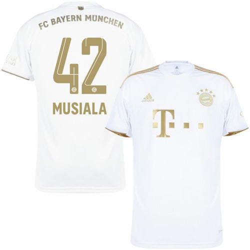 Adidas Bayern München Away Musiala 42 Trikot 2022-2023 (Offizielle Beflockung)